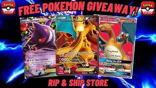 Live -  Free Giveaways! Pokémon Cards & Rip & Ship Store!