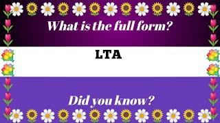 Full Form of LTA.