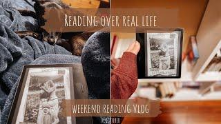 The Weekend I Read to Avoid Real Life | vlogtober 2024