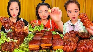 ASMR MUKBANG spicy Pork Bellly Soothing Sounds While Enjoying Delicious 먹방 모음이 팅쇼 리얼 사운드 #447