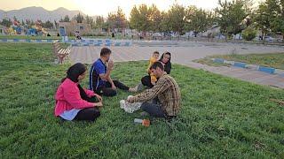 Preparing the second roof for concreting and buying stationery for Fatemeh