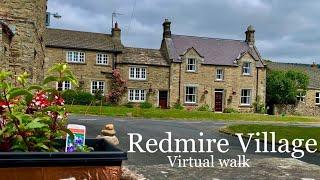 Yorkshire Dales Redmire Village virtual walk in the beautiful English countryside