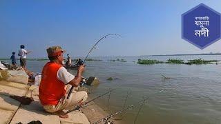 নগরবাড়ি ঘাট যমুনা নদীতে শাহিন ভাইয়ের মাছধরা,,  Best River fishing video.  @FishingBDfastTv