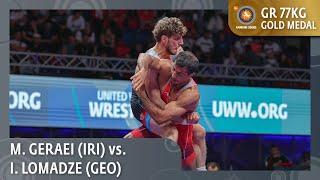 Gold Medal • GR 77Kg • Mohammadali Abdolhamid GERAEI (IRI) vs. Iuri LOMADZE (GEO)