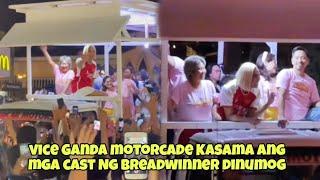 VICE GANDA MOTORCADE SA ANTIPOLO DINUMOG, JHONG AT IBA PANG CAST PRESENT SA ANTIPOLO