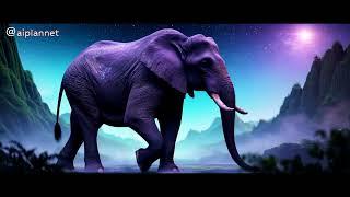 Majestic Neon Elephant: A Futuristic Wildlife Experience | AIPlanet Exclusive