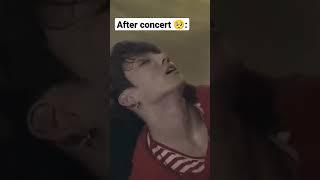 bts during vs after concert #bts#army#btsarmyforever