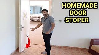 How to make a simple door stopper at Home ! homemade door stoper....