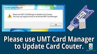 Please use UMT Card Manager to Update Card Counter !! Umt Dongle Update Card FIX