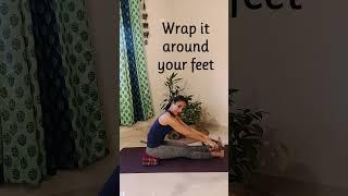 Forward bend for beginner yoga - learn your alignment #shorts #yogashorts #asana #paschimottanasana