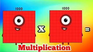 MULTIPLICATION OF NUMBERBLOCKS BIG NUMBERS | MULTIPLYING GIANT NUMBERS | hello george