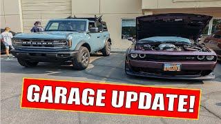 SCHWAYZ GARAGE UPDATE + WHAT CARS I'VE OWNED + BRONCO POV!