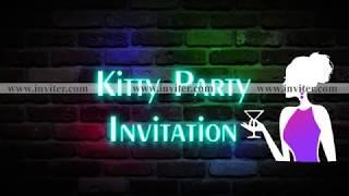 Latest Kitty Party Video Invitation Online | Whatsapp Video Invitations | Inviter.com