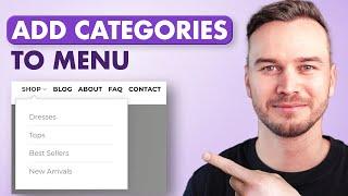 How to Add Product Categories in Menu on Wordpress (WooCommerce)