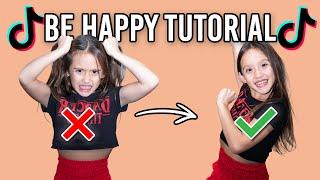 8 Year Old Leads  BE HAPPY TikTok Dance Tutorial