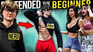 HOT GIRLS going NUTS when NERD SHOWS ABS… | Epic Gym Prank like Anatoly pretended to be cleaner