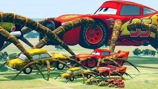 Epic Escape From the Lightning McQueen Eater, Car Eater in BeamNG Drive