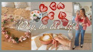 A day in the life  crafting, cooking, & decorating for valentines day!