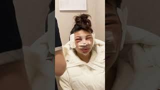 undergoing a facial contouring surgery in korea