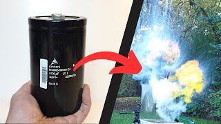 Blowing up BIG capacitors!