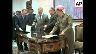 Talabani and Barzani sign memorandum of understanding