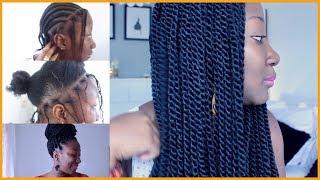 How To || Install Crochet twist On Thin/Fine natural hair || Adede