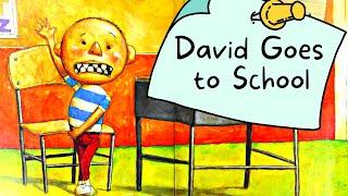 David Goes to School - Animated ( Kids Books Read Aloud ) David School Rules