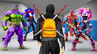 Joining NINJA SCHOOL In GTA 5!