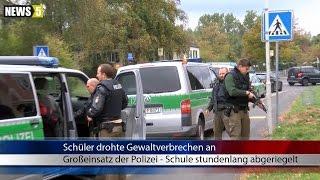 11.10.2016 (WUN) Schüler drohte Gewaltverbrechen an - Großeinsatz der Polizei in Selb -