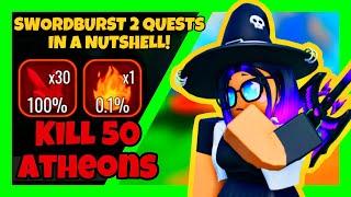 SWORDBURST 2 QUESTS IN A NUTSHELL! | Roblox | [Swordburst 2 Skit]