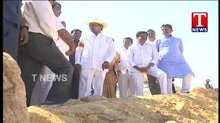 CM KCR Inspects Kannepalli to Annaram Gravity Canal works | TNews Telugu