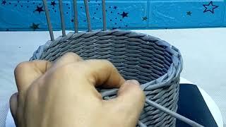 Paper woven basket | Storage basket | Diy @mr.creativeman