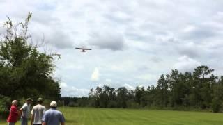 Brian landing his Maule on a short grass strip.