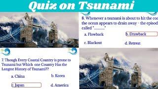 Tsunami Quiz question and answer , Quiz Bee Tsunami Facts 2021 || super quiz on Tsunami