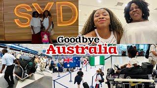 EMOTIONAL: MOVING BACK TO NIGERIA AFTER LIVING IN AUSTRALIA | SAYING GOODBYES  TRAVEL VLOG