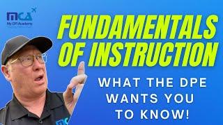 Fundamentals of Instruction - What The Designated Pilot Examiner Wants You To Know