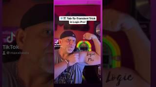 Logic Pro Tab to Transient (Like Protools) #producer #logicpro #logicprox