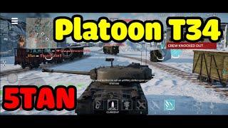 5Tan - Platoon T34 - War Thunder Mobile