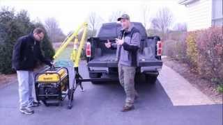 MaxxTow Portable Hitch Mounted Pickup Truck Crane