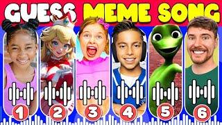 GUESS MEME & WHO'S SINGING Rebecca Zamolo, King Ferran, Salish Mater, Mr.Beast, Tenge, Ladybug