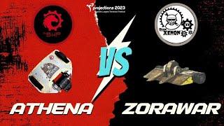 Athena [TEAM BHP] v/s Zorawar [TEAM XENON] | Projections 2023 | Parul University Gujarat |ROBOWAR