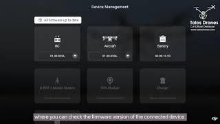 DJI Agras App Introduction Used for Agras T30 and T10 Sprayer Drones