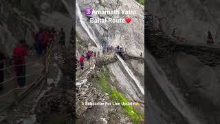 Amarnath Yatra shorts| Baltal Route| Amarnath Vlog| Landslide in Baltal