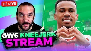 WILDCARD ACTIVE  | FPL KNEEJERK GAMEWEEK 6 | LIVE Q&A | Fantasy Premier League Tips 2024/25