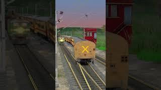 TWO TRAIN ON SAME TRACK ACCIDENT DURING SHUNTING DUTY  || TRAIN SIMULATOR #shorts