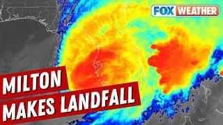 Hurricane Milton Makes Landfall Near Siesta Key, Florida As A Category 3 Storm