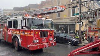 ⁴ᴷ *** Audio + Responses *** FDNY Brooklyn 10-75 Box 1854 Fire In A Laundromat Extend To Apartments.