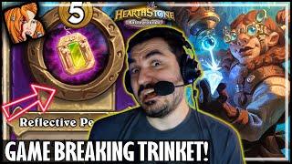 THIS NEW TRINKET IS GAME BREAKING! - Hearthstone Battlegrounds