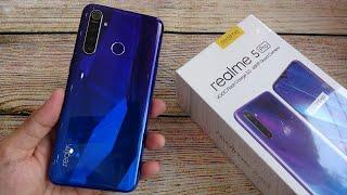 Realme 5 Pro Crystal Blue unboxing | test camera, fingerprint and face id