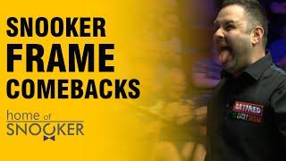 Luck and Success! Snooker Frame Comebacks!